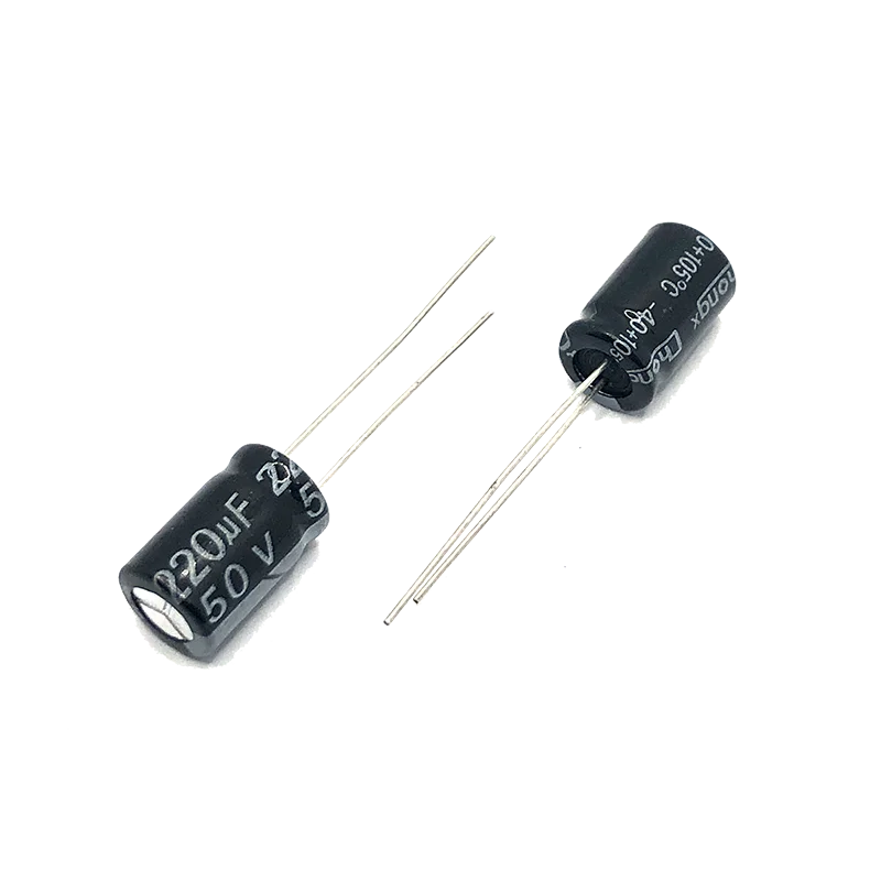 50v220uf 8x16mm 8x12mm Aluminum Electrolytic Capacitor 220mf 220MFD 50wv 50vdc High Frequency and Low Resistance Aluminum Capacitor