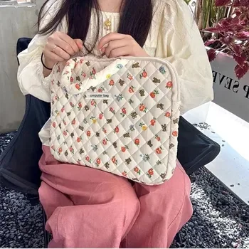 Elegante Borsa per Laptop di Grande Capacità, Portatile e Resistente all'Acqua, con Motivo Orso, Carina Borsa per Computer per Viaggi d'Affari
