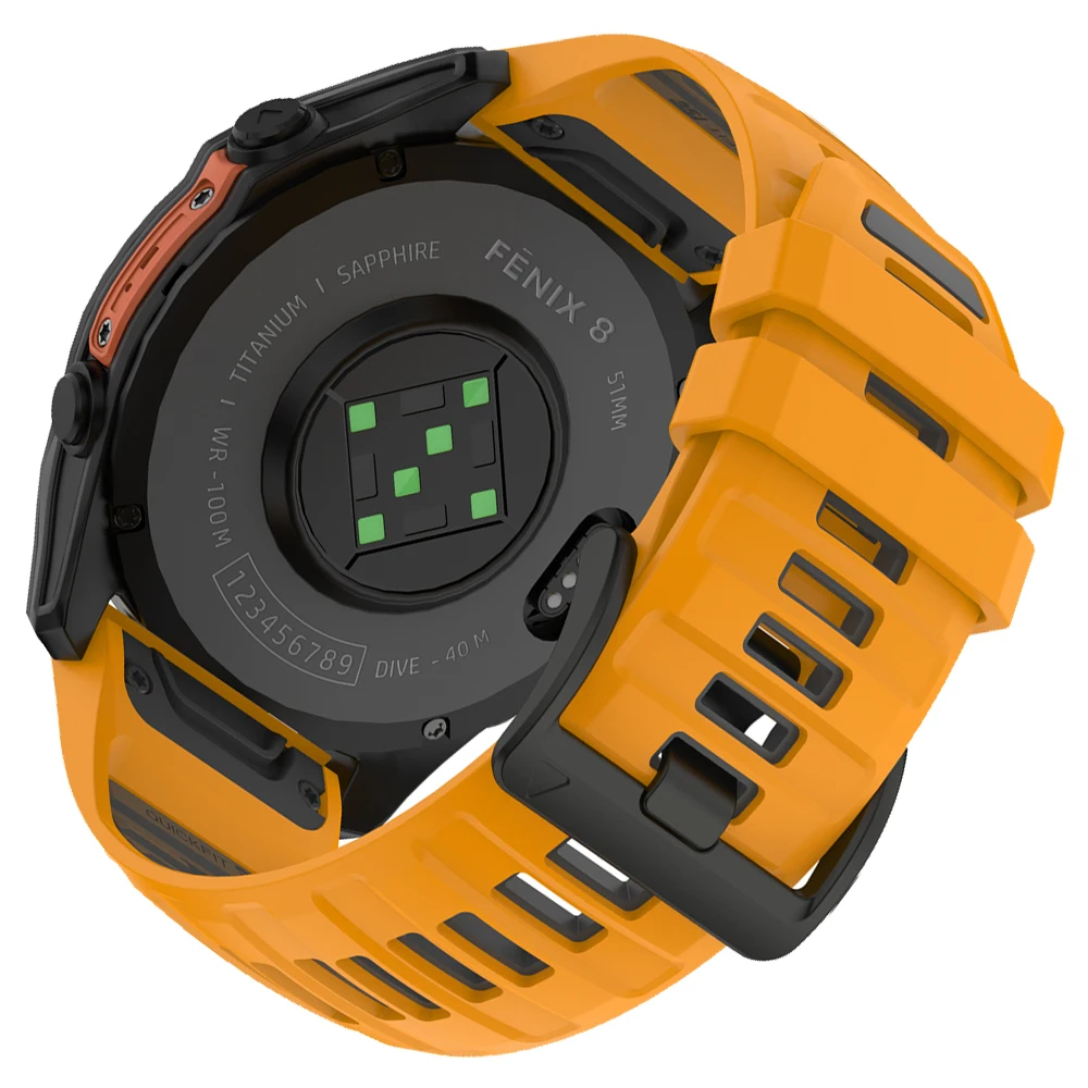 Durable Silicone Sports Watch Band - QuickFit Design