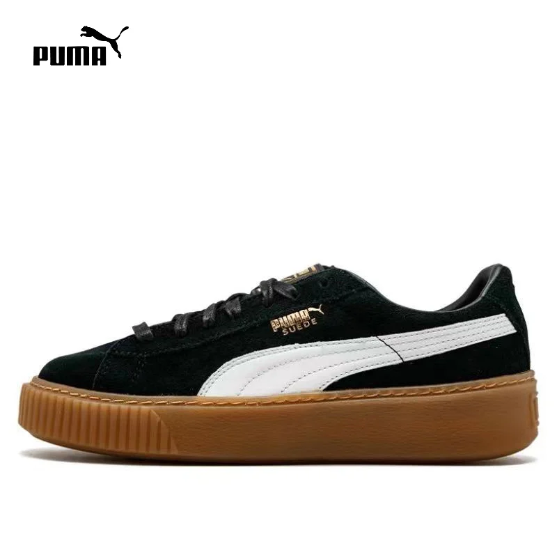 thumbnail image 1 of Zapatillas de skate de caña baja con plataforma PUMA Basket Suede para hombre y mujer, 1 of 4
