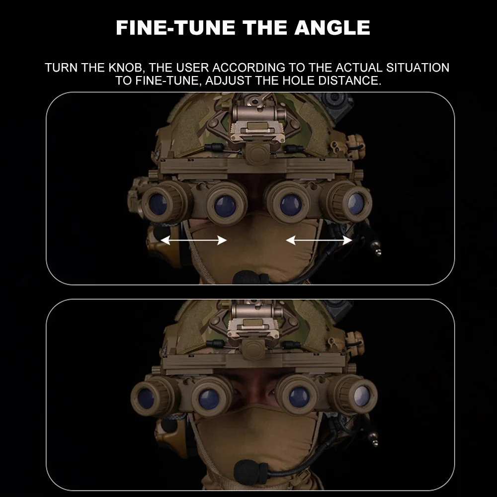 GPNVG 18 Night Vision Goggle With Battery Box Tactical Airsoft Helmet Mount Night Vision DUMMY Model Decorative Helmet Accessory 6