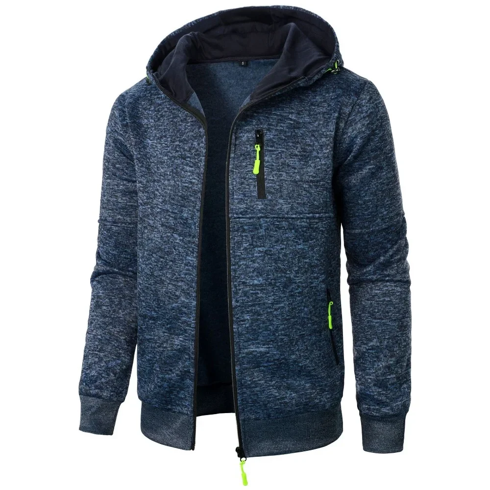Conjunto De Abrigo Con Capucha Para Hombre, Primavera, Otoño, Ligero, Transpirable, Suelto, Deportivo, Pantalones Deportivos, Bloques De Color, Cremallera, Trajes Casuales, Negro