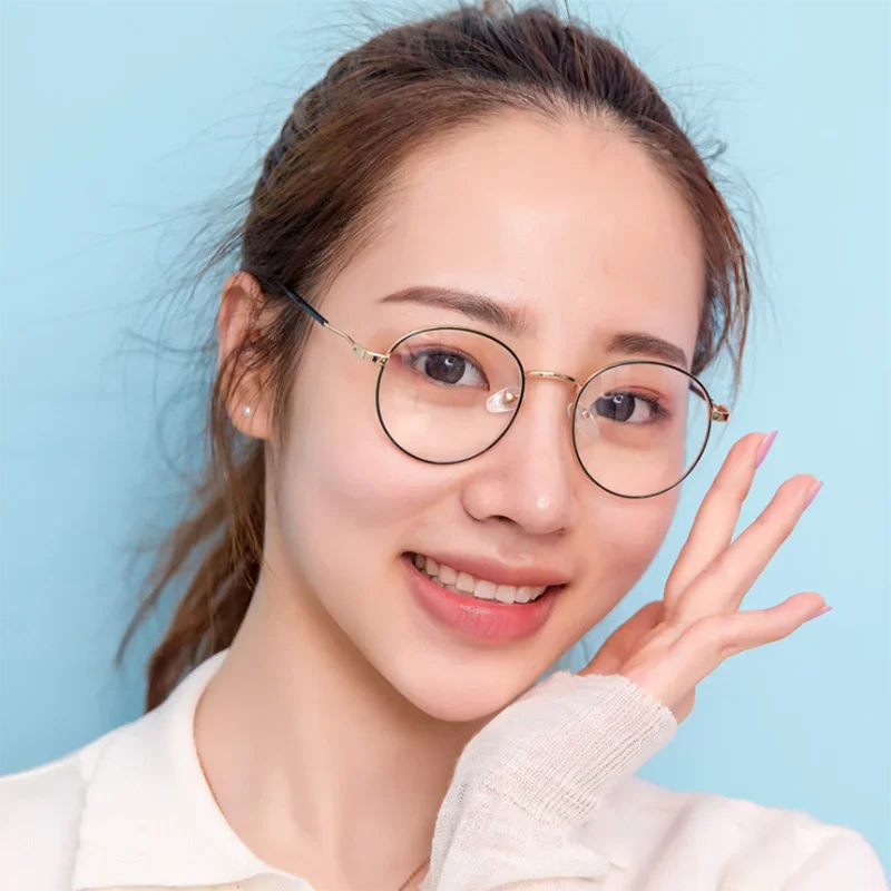 Prescription Eyeglasses Women Men Round Finished Myopia Glasses Unisex Short-sight Eyewear -1.0 -1.5 -2.0 -2.5 -3.0 -4.0 -5.0 -6 5