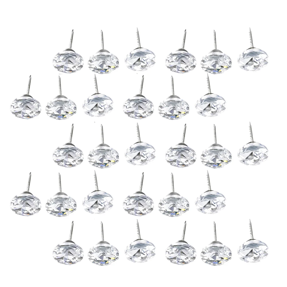 

Silver Decor Sofa Pull Buckle Button Headboard Decorative Push Pin for Furniture
