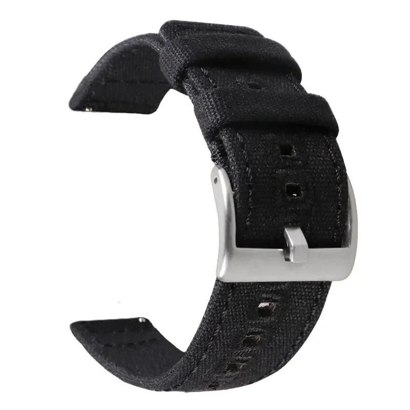 Canvas Nylon Quick Release Watch Strap with Pin Buckle