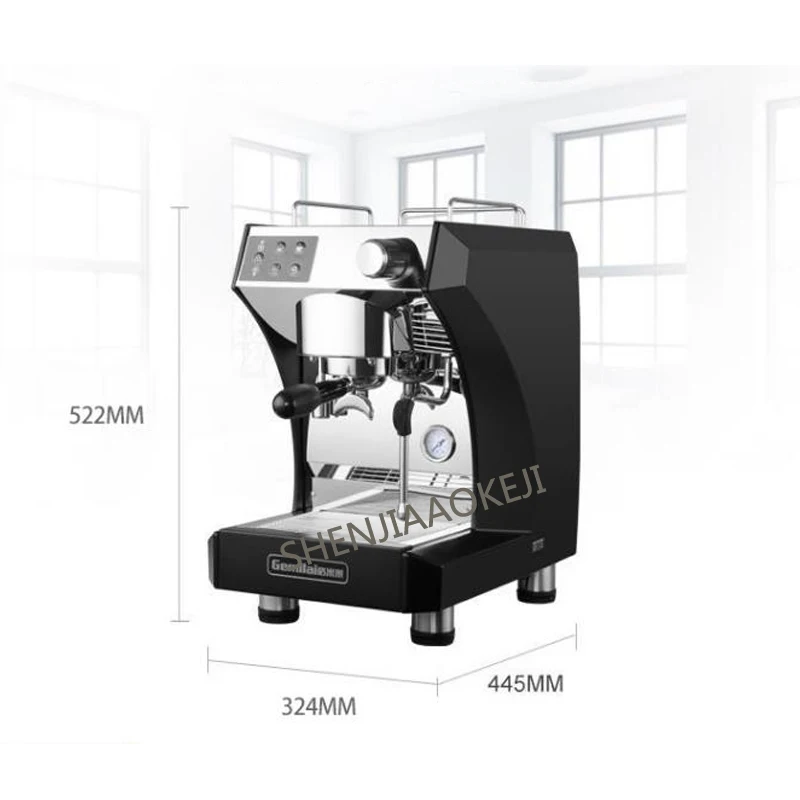 1.7L Italian Coffee Machine CRM3122 Steam Double Pump Boiler Coffee Maker Semi-automatic Stainless Steel Machine 220V 1PC