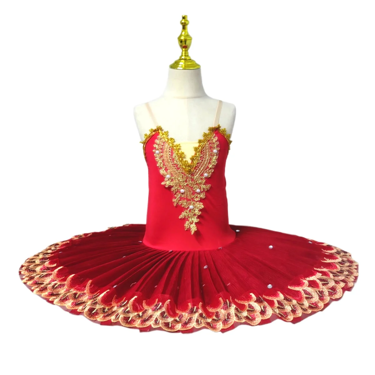 Professional Ballet Tutu Skirt For Girls White Swan Lake Costumes For Children Pancake Girls Dancewear