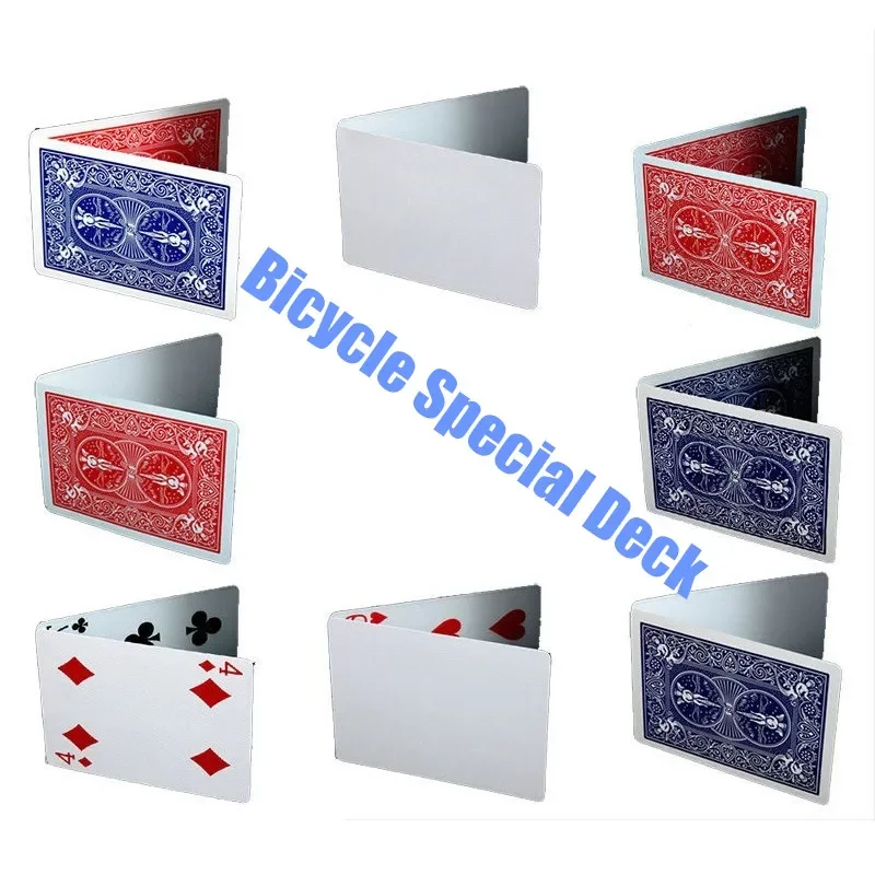 1PC Bicycle Double Back Red/Blue No Face Playing Cards Gaff Card Magic Close Up Magic Trick Special Prop for Magician Accessory 6