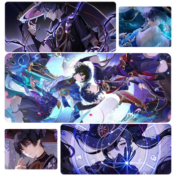 Scaramouche 방랑자 발라더 마우스 패드, 원신 키보드 패드, 컴퓨터 패드, PC 게임 액세서리, 데스크 매트, 원신 임팩트 마우스 패드