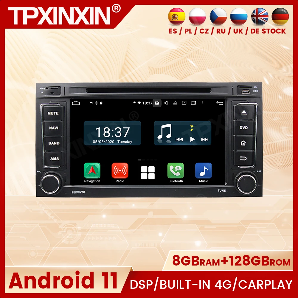 

Automotive Multimedia Din Android For VW Touareg 2002 2003 2004 2005 2006 2007 2008 2009 2010 Radio Coche With Bluetooth Carplay