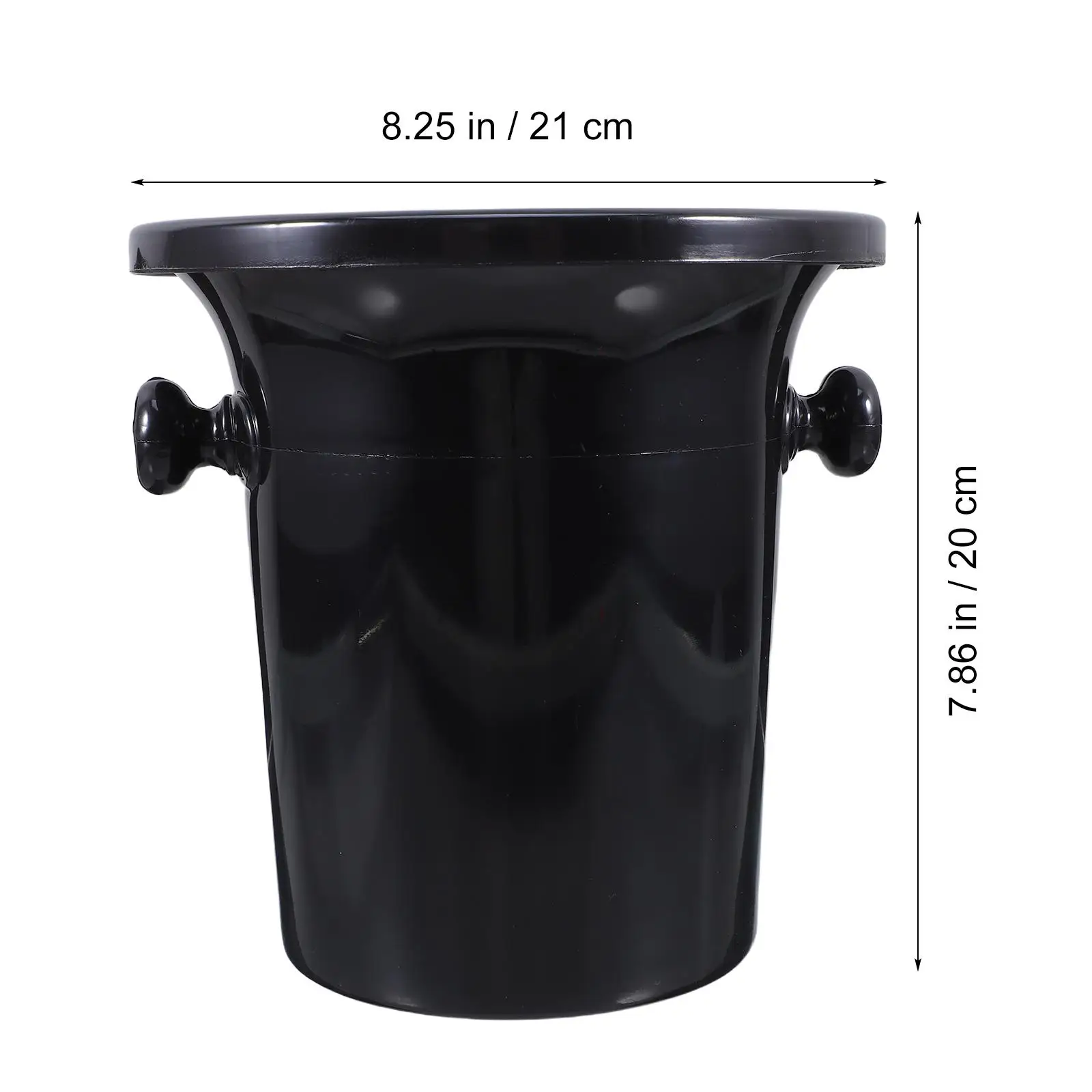 4 Pcs Tasting Spittoons Plastic Buckets Lids Big Round Mouth Funnel Design for Parties Cellars Bars Eco Material