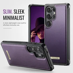 Magnetic Luxury PU Leather Phone Case with Wireless Charging Compatibility - Galaxy S20 FE (Purple)