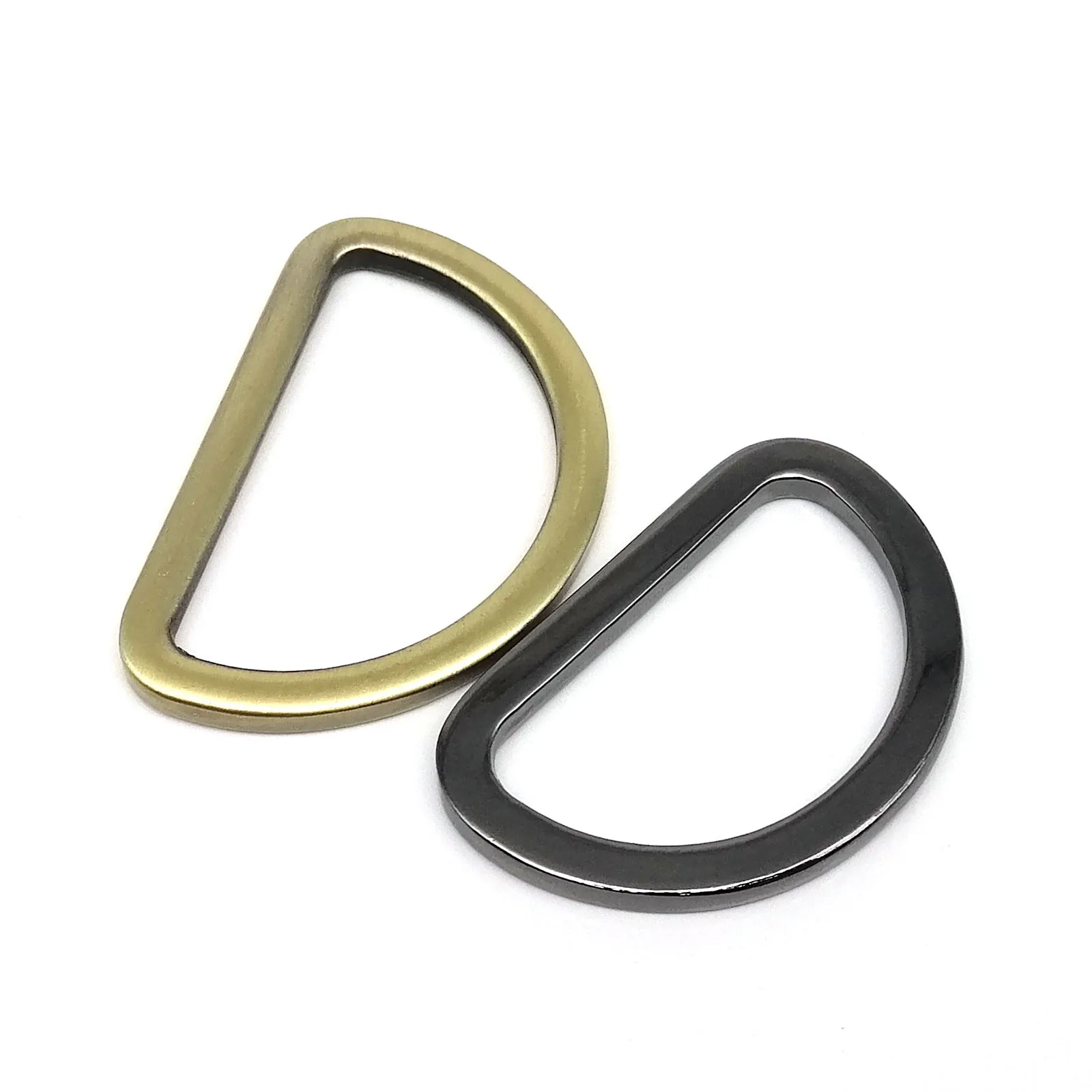5pc Verdickte Metall Halb Runde Form 16/19/25/32/38mm Handtasche Tasche geldbörse Strap Gürtel Hund Kragen Kette Web Flache O Dee D Ring Schnalle – Detail 18
