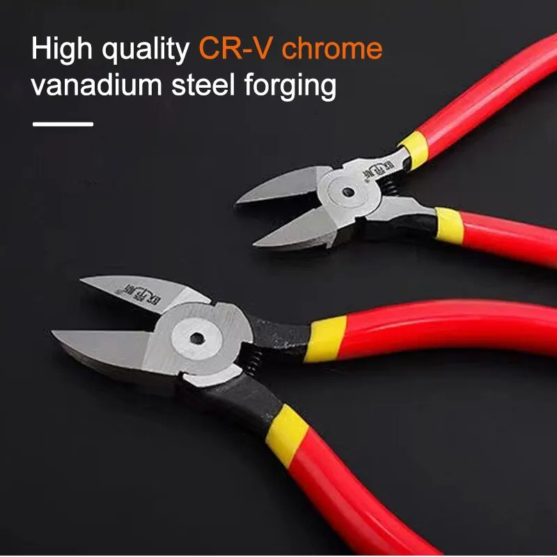 4-Inch Wire Cutters - Chrome Vanadium Steel Side Cutting Nippers For Electrical & Craft Work - View #3