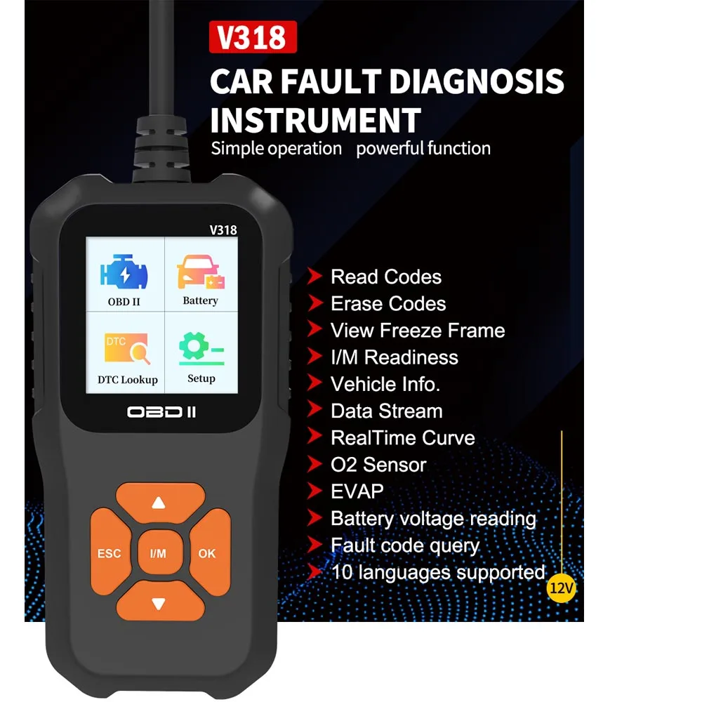 Car Scanner V309 OBD2-OBDII Diagnostic Tool Engine Fault Code