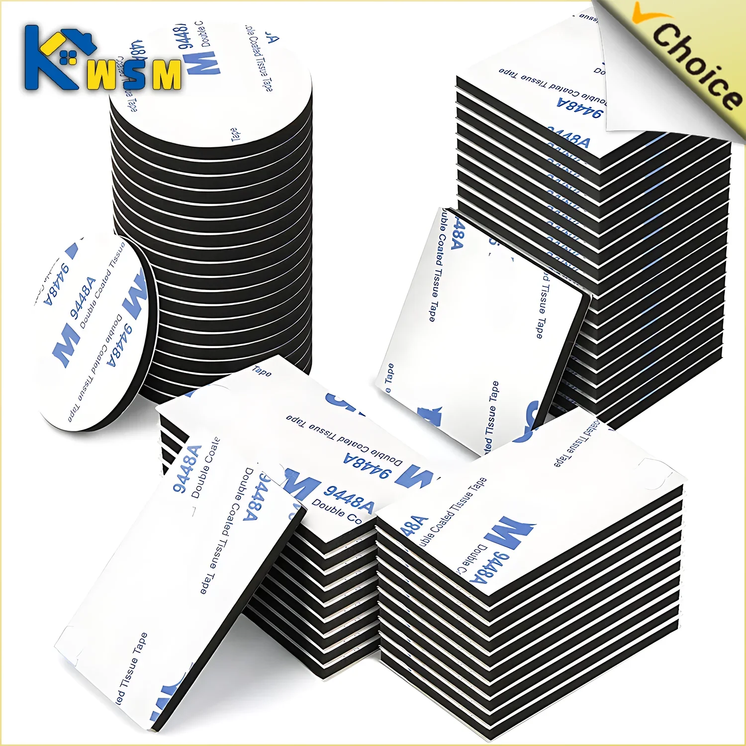 Strong VHB Double Sided Foam Tape No Trace Self Adhesive EVA Foam Sticky Decor Strong Pad Mounting Sponge Adhesive Fixed Wall