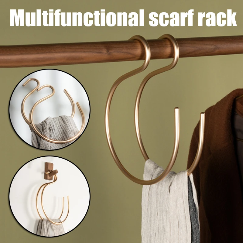 

Anti-Deformation Clothes Towel Hanger Heavy-Duty Hanging Hooks Clasp Multi-function S Hanger Hook Clasp
