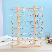 Solid Wood Glasses Display Rack Storage Rack Display Decorative Props Jewelry Holder Sunglasses Myopic Glasses Rack Home Storage 1