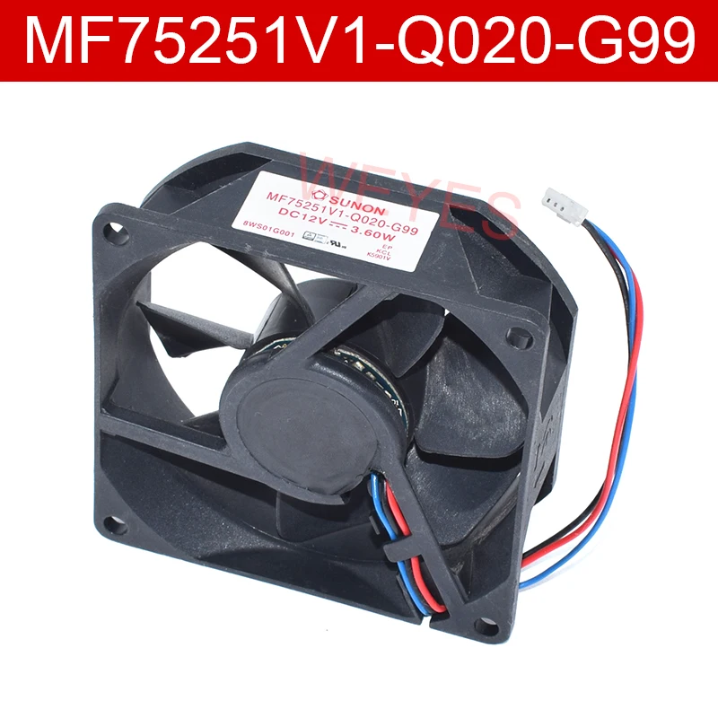 

Genuine New MF75251V1-Q020-G99 7525 DC12V 3.6W 75x75x25mm 3-Pin Projector Cooling Fan Well Tested