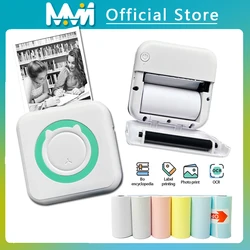 Portable Mini Thermal Printer Wirelessly BT 203dpi Photo Label Memo Wrong Question Printing With USB Cable Imprimante Portable