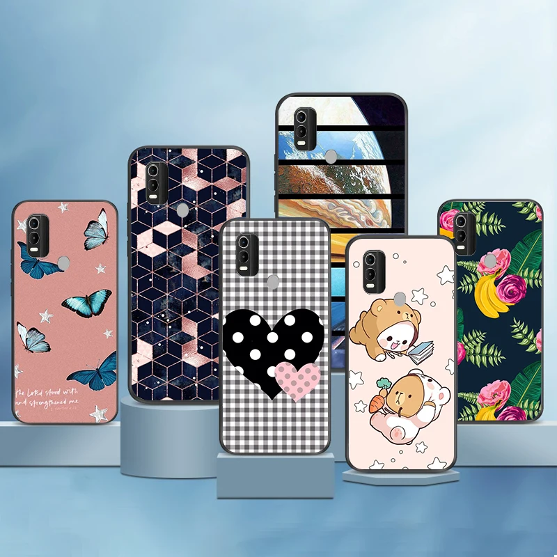 

Окрашенный чехол для Nokia C21 Plus, мягкий чехол из ТПУ, милый задний Чехол для Nokia C21 C 21 Plus, бампер, сумки