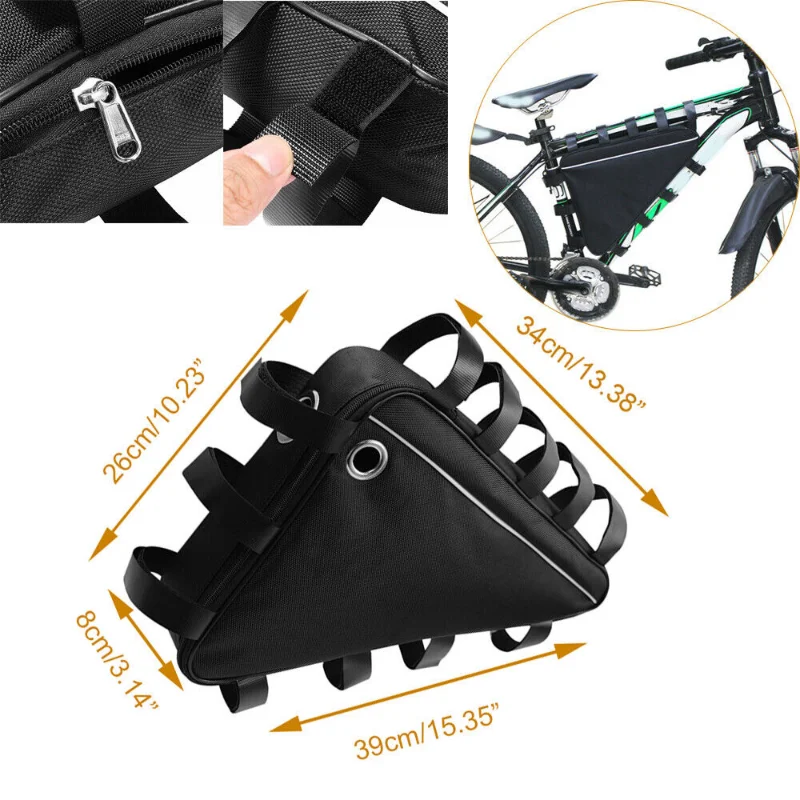 27 size Mountain Bike Triangle Tube Frame Bag Case Battery MTB Storage Protect