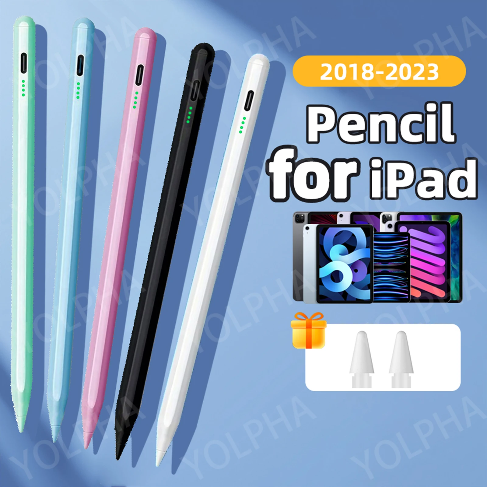 Caneta Stylus para Apple Ipad Apple Pencil Acessórios Ipad Pencil Ipad 2023 2023 20232023 2023 9th 10th Air Acessórios Ipad