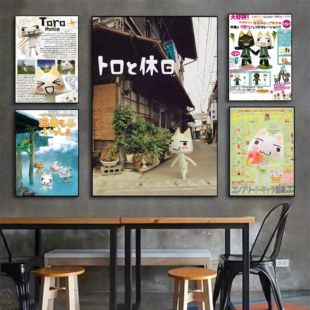 Inoue Toro CUTE Cat Hot Classic Movie Poster HD art sticky wall waterproof home living room bedroom bar aesthetic decoration