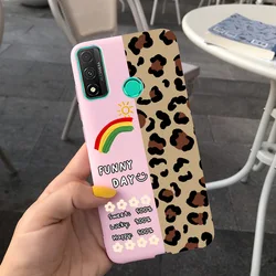 Lovely Printed Jelly Silicone TPU Soft Phone Case for P Smart 2020 (Coffee)