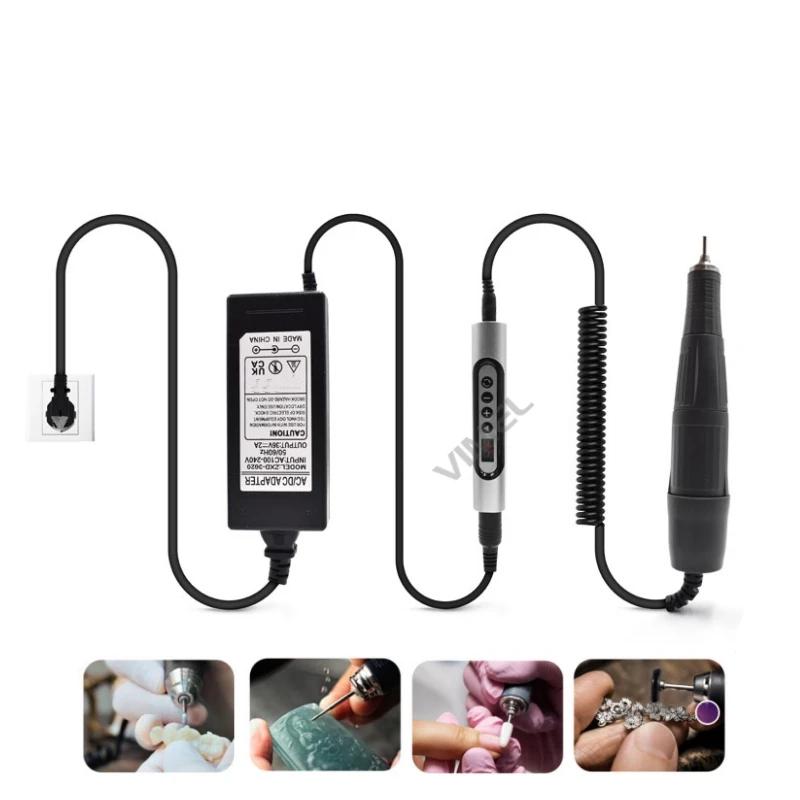 All-in-one Dental Mikromotor Polieren Handstück 30000 U/min Max. Einstellbare Geschwindigkeit Anti-vibration Labor Mikromotor Polnischen Maschine