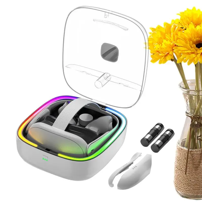

VR Headset Docking Station VR Docking Station For Headset And Controller VR Headset Charger Holder With LED Indicators For