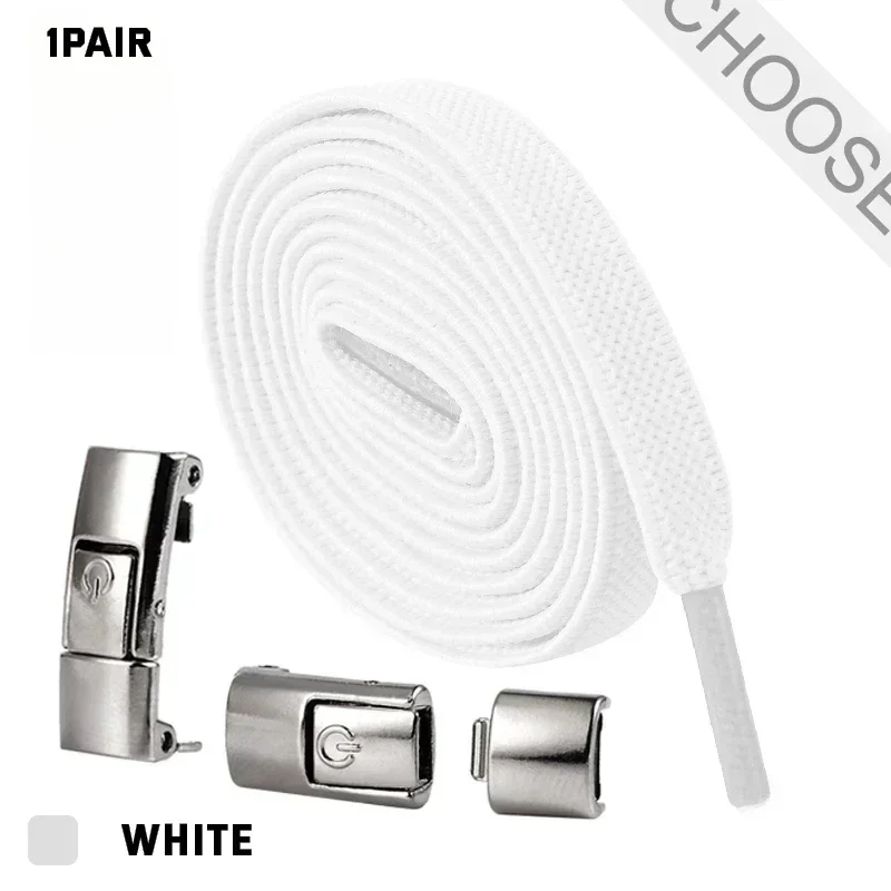 Neue Press Lock-Schnürsenkel ohne Krawatten, Farbverlaufs-Wohnungen, elastische Schnürsenkel, Turnschuhe, Kinder und Erwachsene, ohne Krawatte, Schnürsenkel für Schuhe, Zubehör – Detail 13