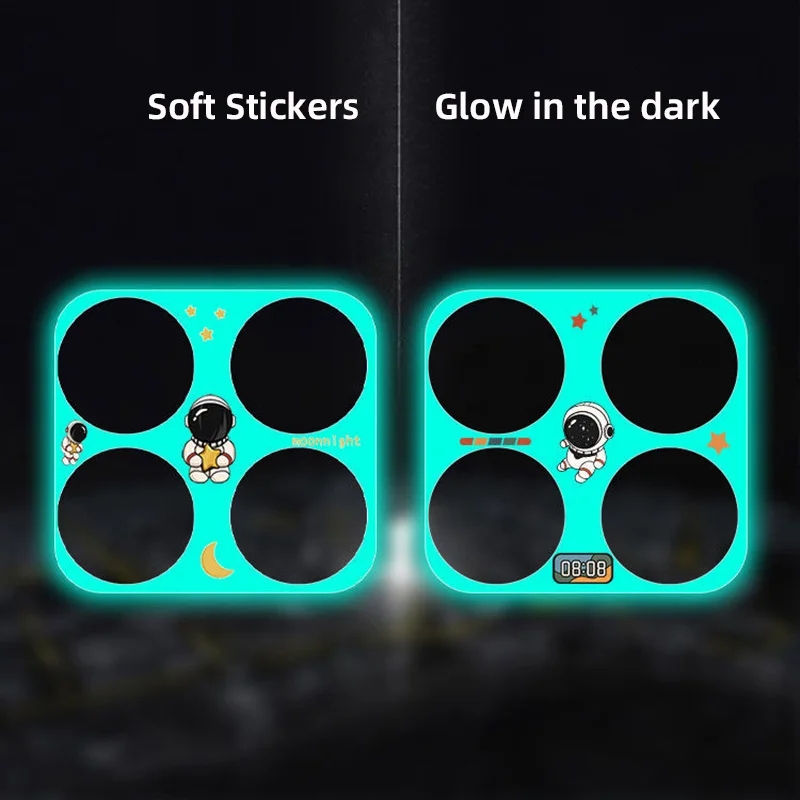 

2 шт., светящиеся гидрогелевые наклейки на объектив камеры One Plus 9 9R 9RT 10 Pro Ace OnePlus