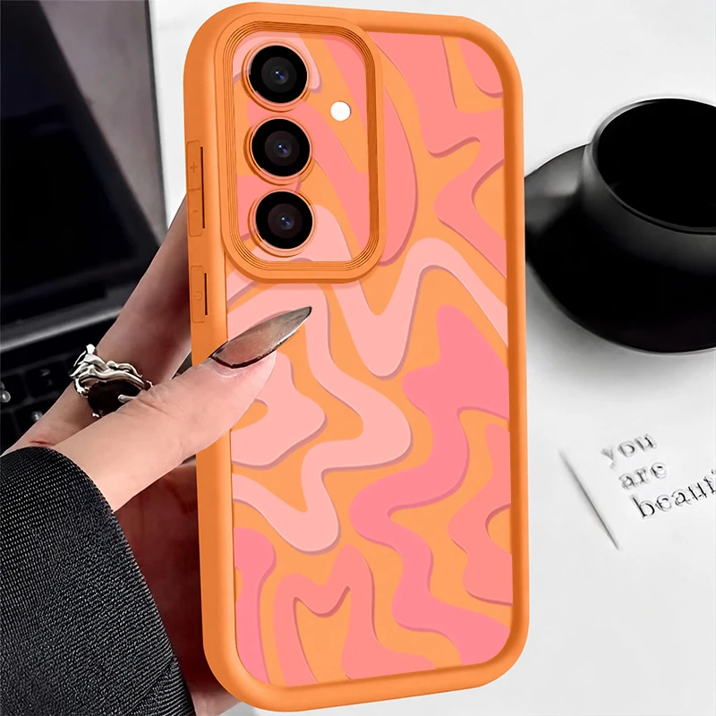Striped Pattern Soft Phone Case Cover