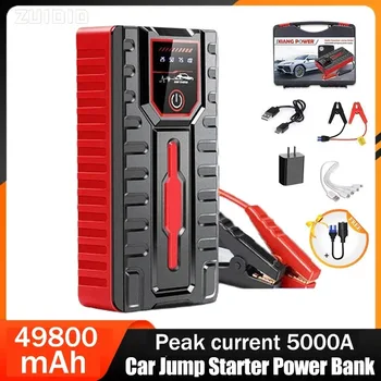 49800mAh Car Jump Starter Power Bank con compressore d'aria Booster portatile Jumper Box Caricabatteria Accessori elettronici per auto