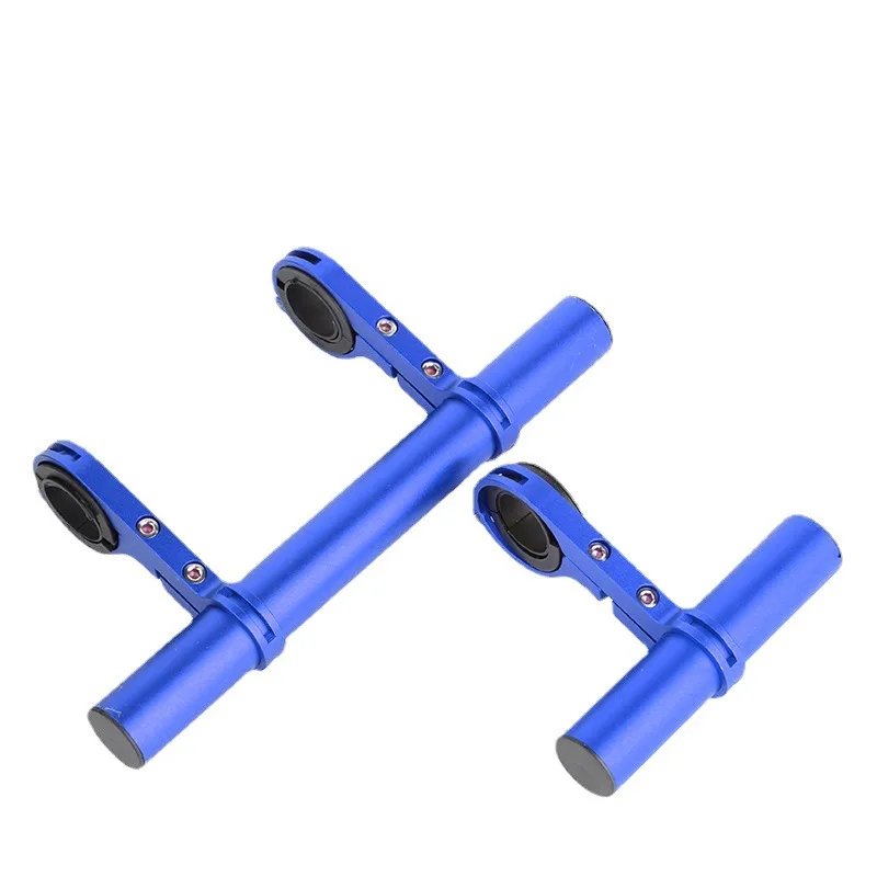 Bicycle Handlebar Extended Bracket Bike Headlight Mount Stopwatch Mobile Phone Single Parallel Bars Aluminum Alloy