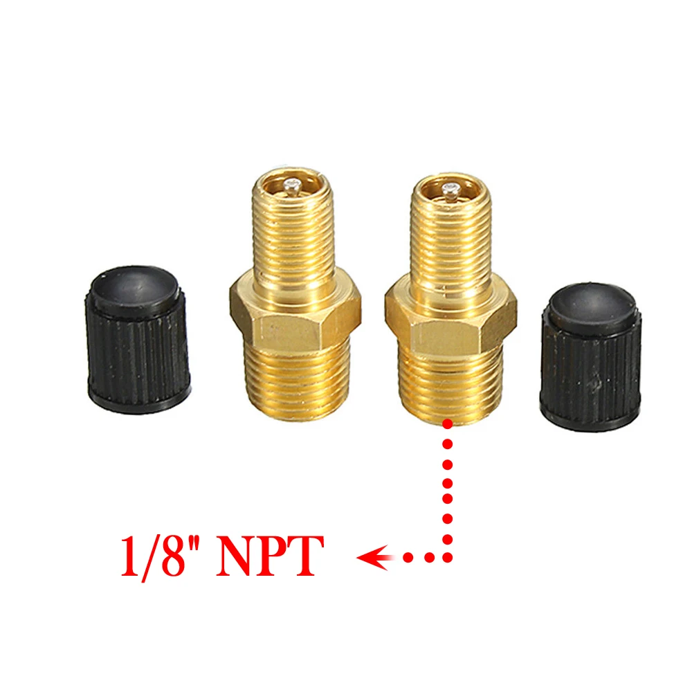 Turbo Blow Off Valve Engine Purge Control Valve Vvt Valve Solenoid 2PCS 1/8" NPT MPT Solid Brass Air Compressor Tank Fill Valve