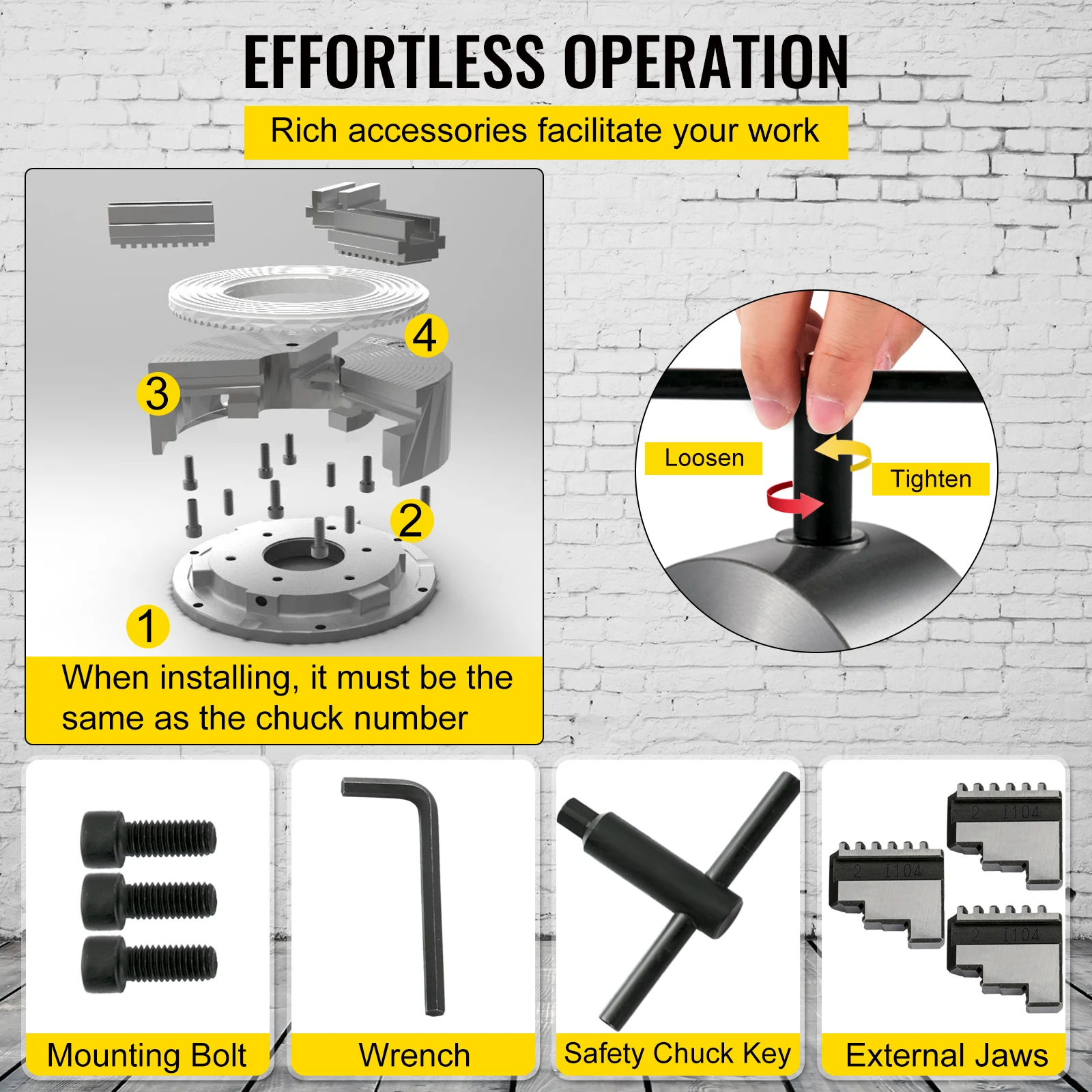 Рисунок 5 - VEVOR K11 K11 - 125 Патрон токарный