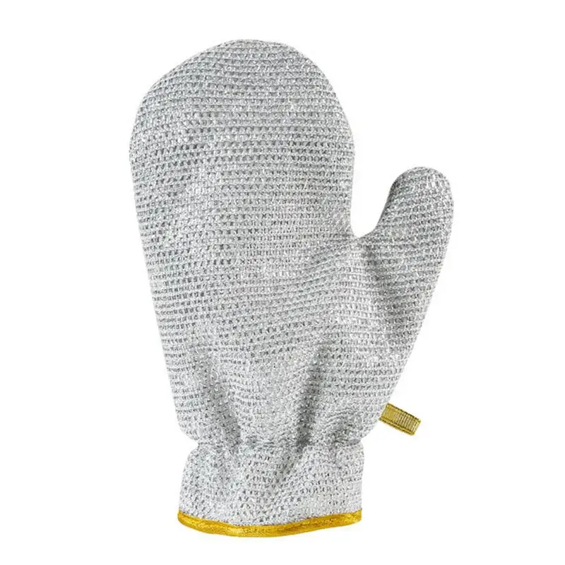 

Dish Cleaning Gloves Silver Wire Gloves For Cleaning Kitchen Matte Texture Kitchen Cleaning Tool For Tableware Pots Pans And