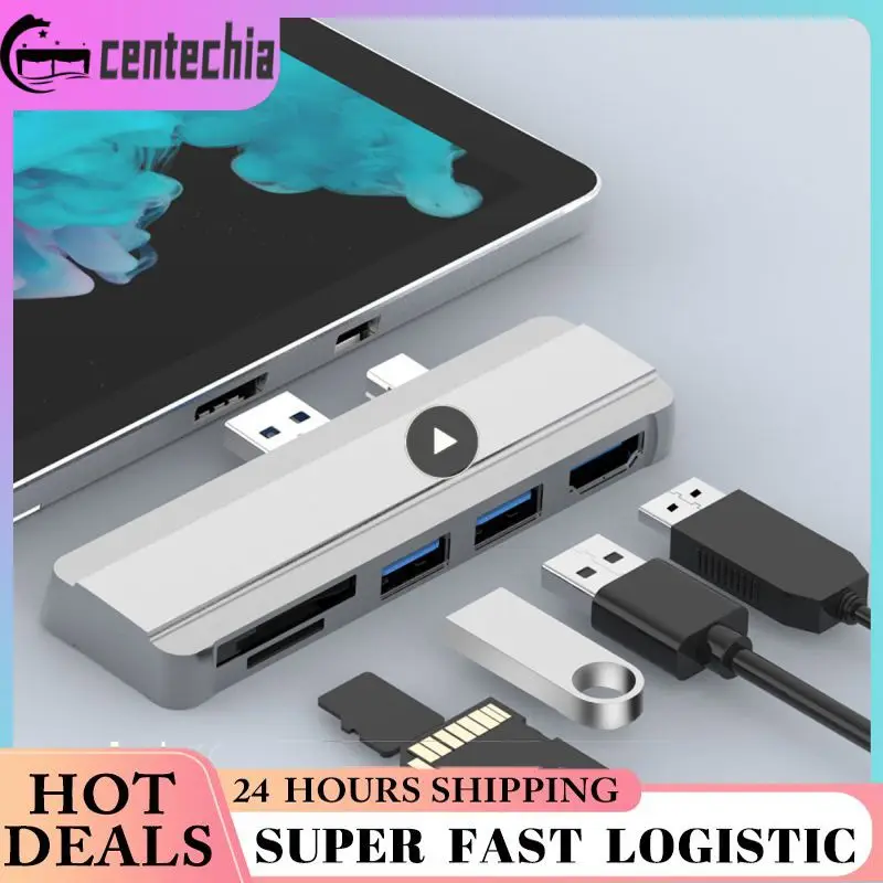 In 1 Docking Station Usb Per Surface 5 4 3 Hub Dock Station Con Slot Usb 3.0 Tf Compatibile Con Hdmi 4K