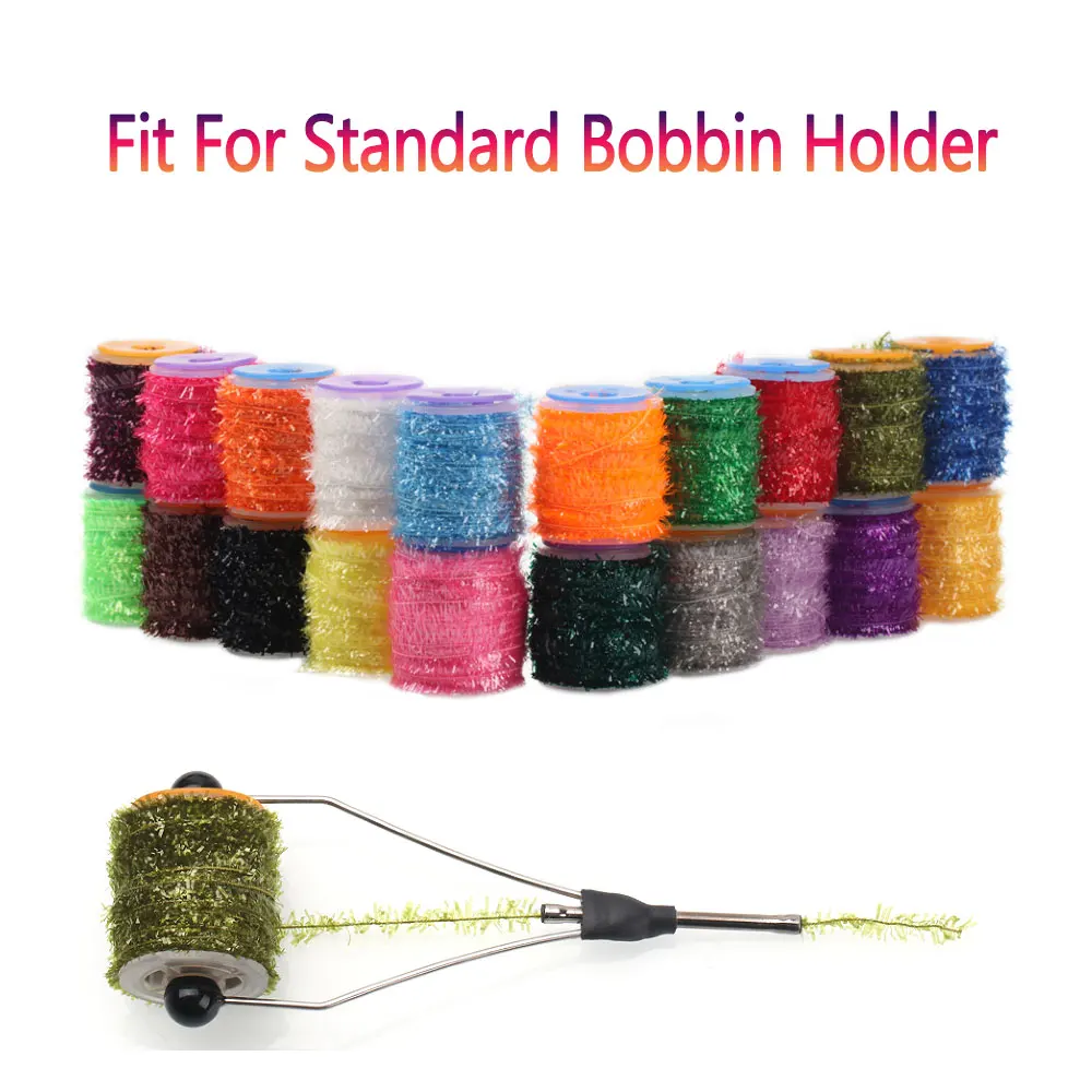 Pesca A Mosca Tinsel Ghiaccio Ciniglia Cristallo Flash Linea Di