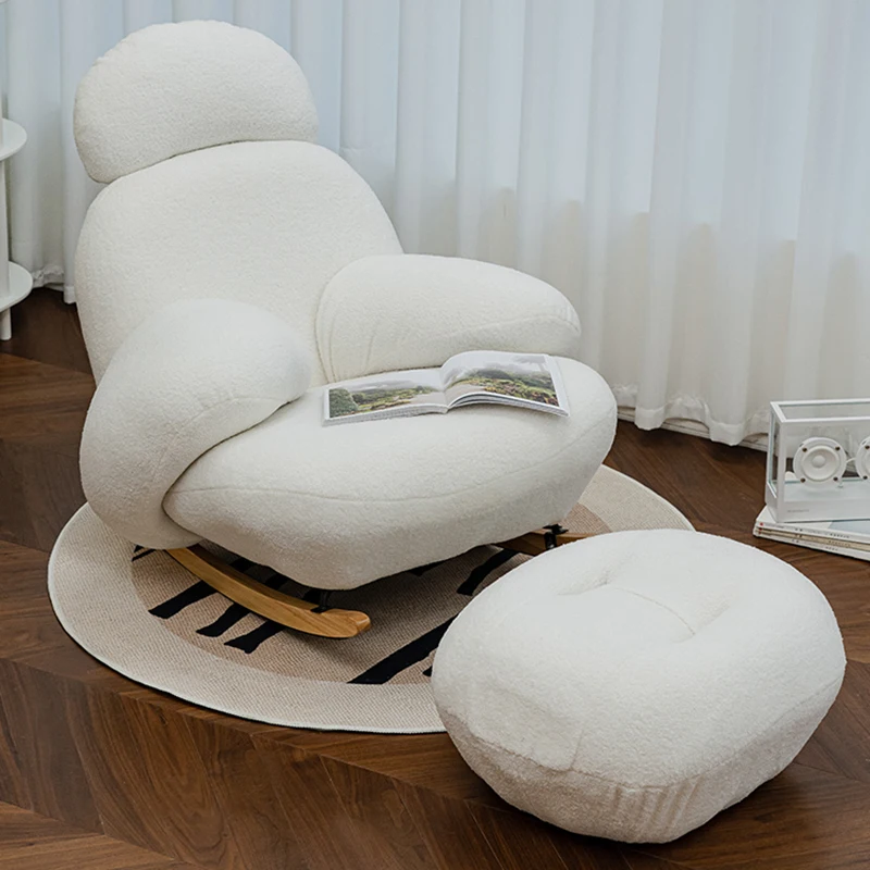 

Swing White Living Room Chairs Lazy Design Lounge Relax Living Room Chairs Comfy Mobile Fauteuils Salons Balcony Furniture