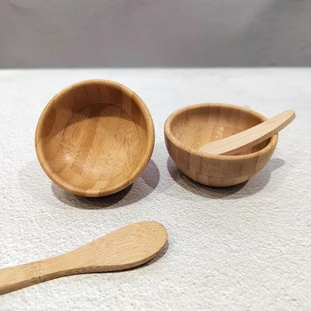 Bamboo DIY Face Mask Mixing Bowl Set