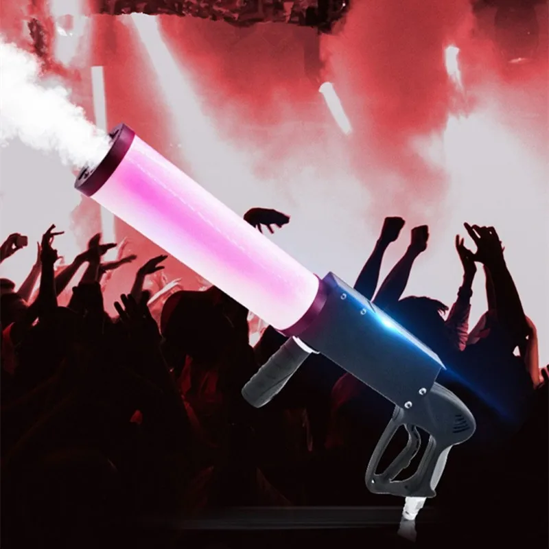 

CO2 Column Spray Gun Bar Atmosphere Props CO2 Handheld Dry Ice Gun Nightclub Special Effects LED Stage Smoke Disco RGB Light