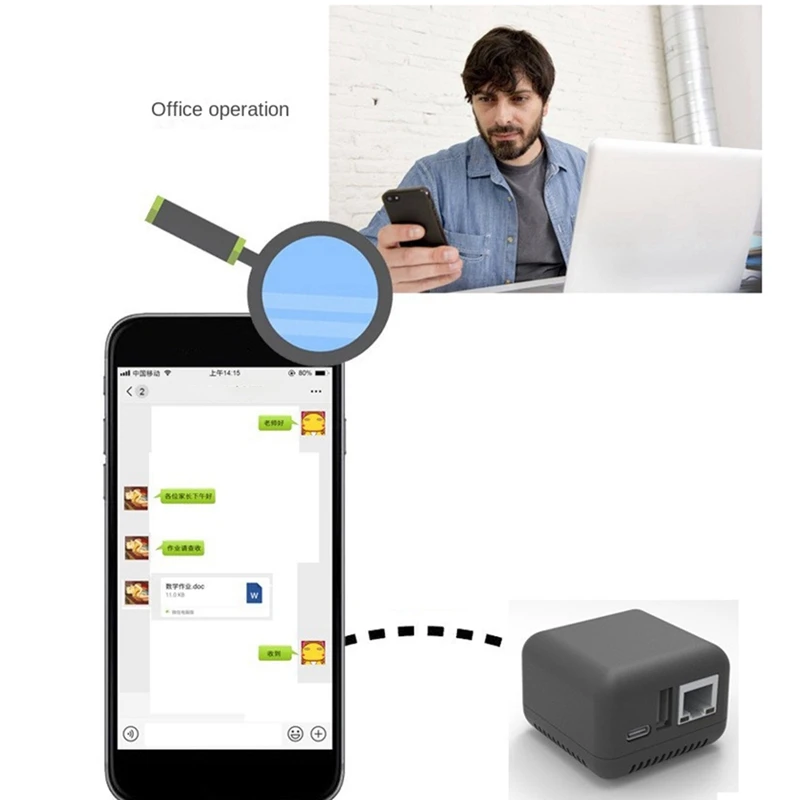 미니 네트워크 USB 2.0 프린트 서버, NP330