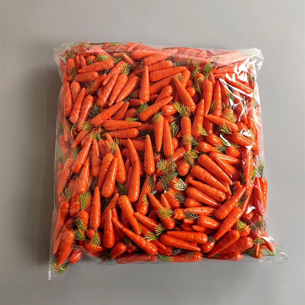 Easter Decoration Simulation Mini Carrot Foam Simulation Vegetable Carrot Children Easter Gift Home Decor Doll House Accessories vegetable ornaments
