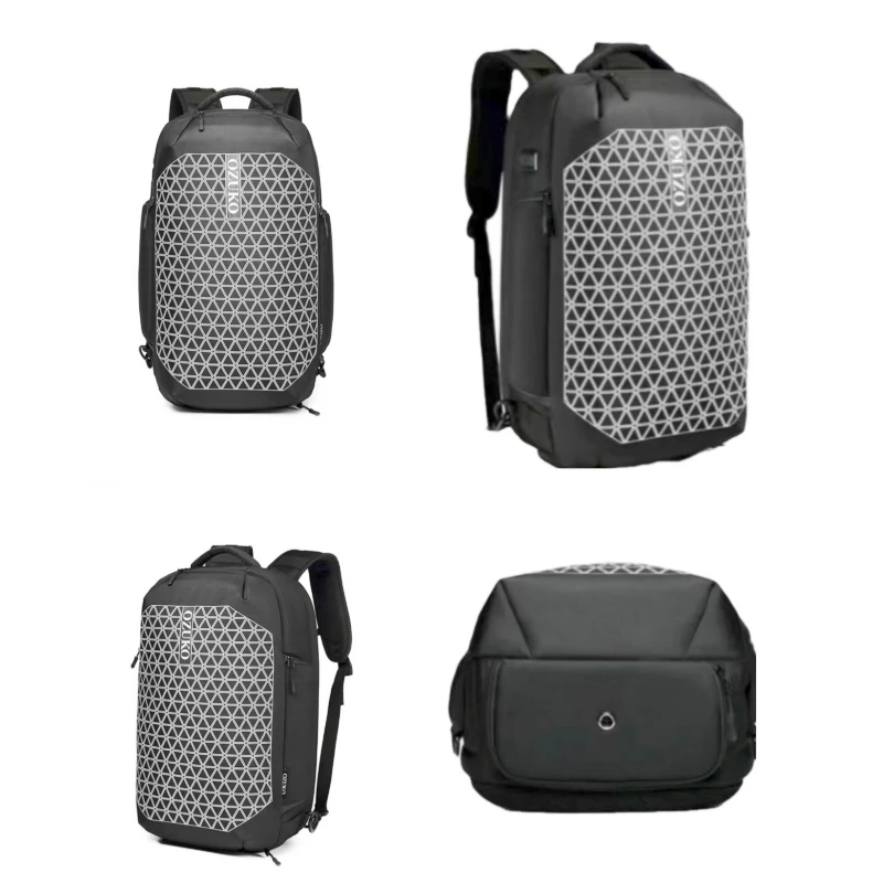 Waterproof Backpack with Shoe Bin Multifunctional Computer Handbag Large-capacity Business Travel Bag Outdoor Bag with USB