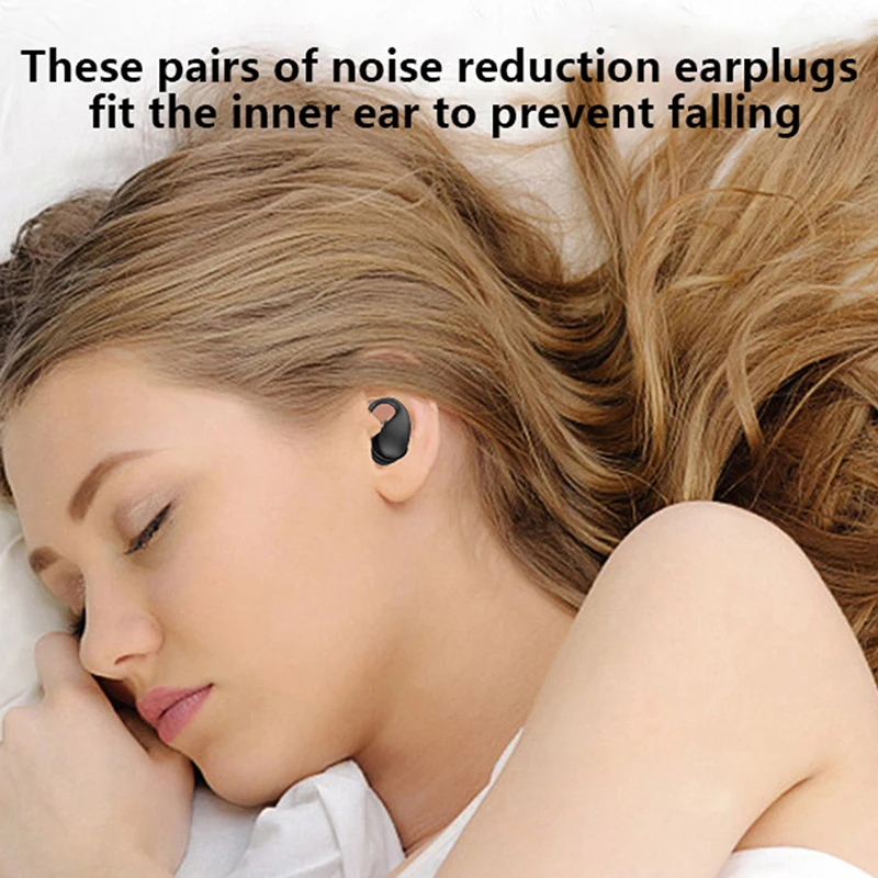 2PCS Soft Silicone Earplugs Noise Reduction Ear Plugs for Travel Study Sleep Waterproof Hear Safety Anti-noise Ear Protector 3