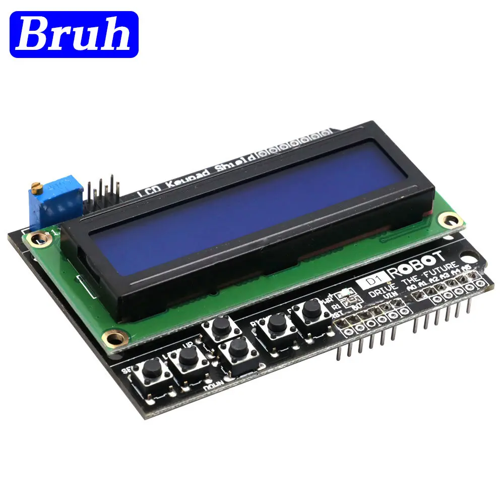 LCD Keypad Shield LCD1602 LCD 1602 Module Display blue screen For Arduino