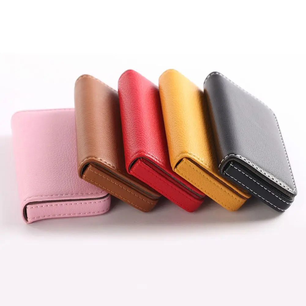 Fashion Men Wallets & Holders Holder PU Leather Card Business Card Money Clips Wallet Holder